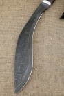 Knife Machete №7 Damascus wenge handle leather braid