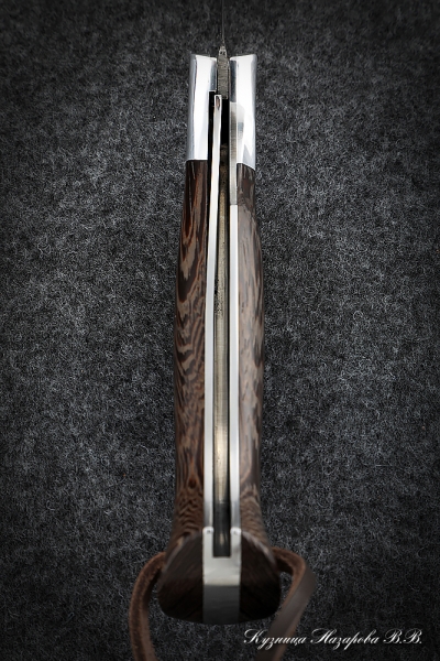 Folding Knife Rook Steel Elmax Lining Wenge with Duralumin