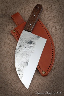 Сербский нож цельнометаллический сталь кованая 95х18 венге