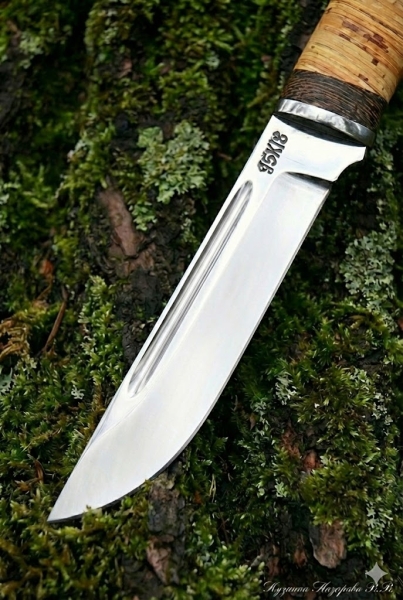 Knife Fighter 95h18 birch bark