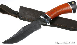 Knife Cougar Damascus black hornbeam paduk
