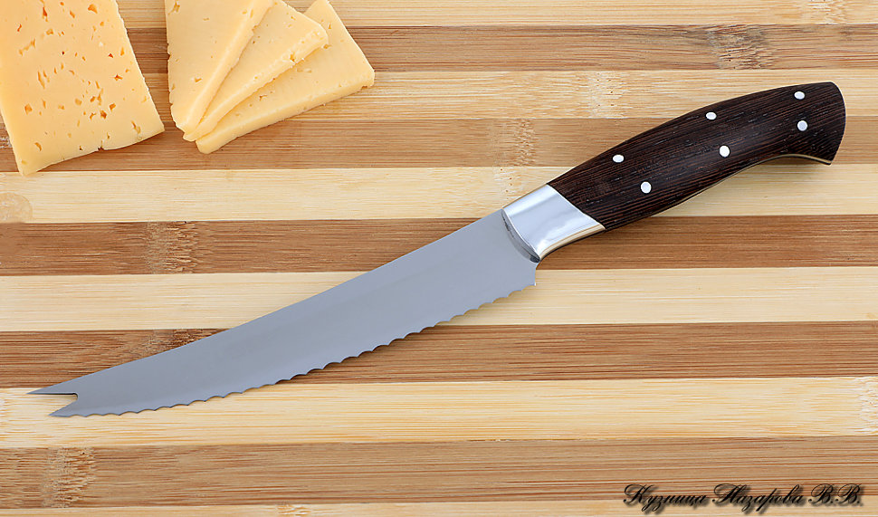 Нож Шеф № 4 сталь 95Х18 рукоять дюраль венге