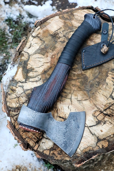 Axe Ermak-6 cooking of metals: carbon+ HVG brushed ash (NEW)