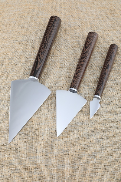 A set of knives for prosphora (copy) steel х12mf  handle wenge (NEW)