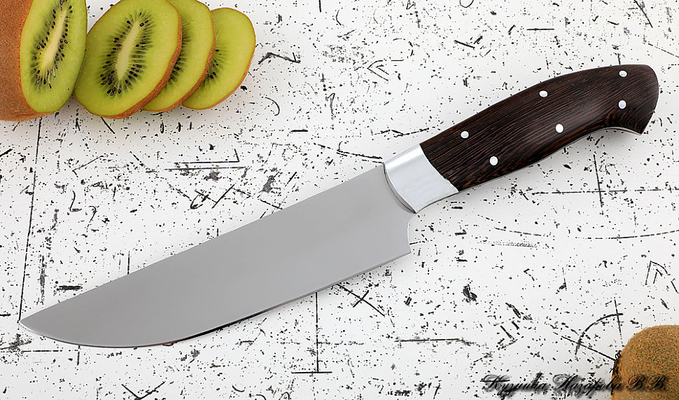 Нож Шеф № 8 сталь 95Х18 рукоять дюраль венге