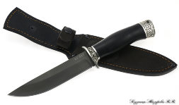 Knife Infantryman wootz steel melchior black hornbeam Knife Infantryman wootz steel melchior black hornbeam