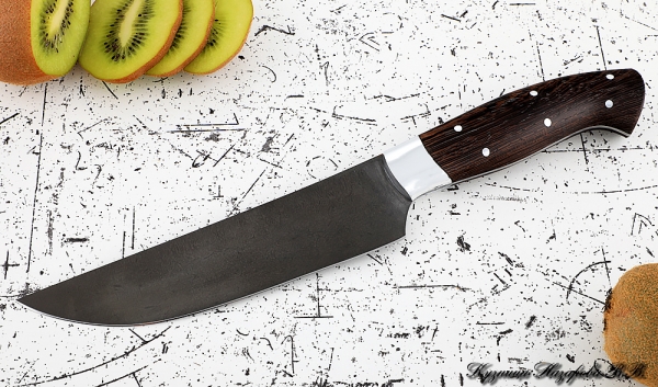 Кухонный нож Шеф № 8 сталь Х12МФ рукоять дюраль венге