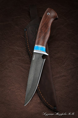 Knife Bison wootz steel bubinga acrylic