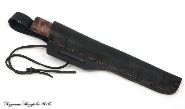 Нож Якут 1 сталь Х12МФ рукоять карельская береза (коричневая)