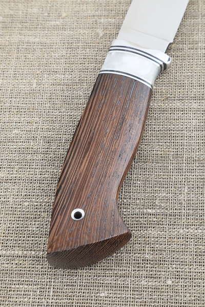 Нож Барс N690 рукоять акрил белый и венге