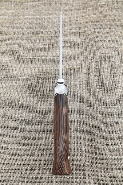 Нож Барс N690 рукоять акрил белый и венге