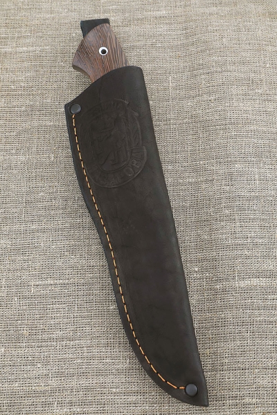 Нож Барс N690 рукоять акрил белый и венге