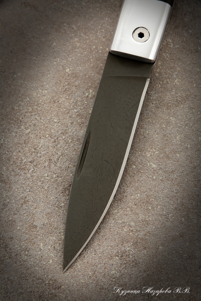 Folding knife Pike Perch 2 steel H12MF lining black hornbeam