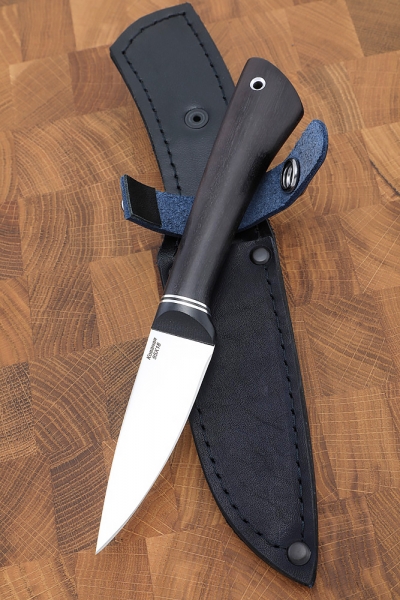 Knife fox steel 95x18, handle black hornbeam
