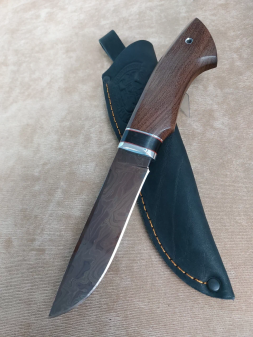 Нож Варан ламинированный дамаск с воронением палисандр (распродажа)