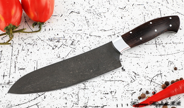 Кухонный нож Шеф № 11 сталь Х12МФ рукоять дюраль венге