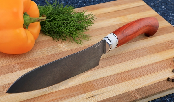 Knife Chef No. 10 steel K340 handle paduk acrylic