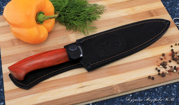 Knife Chef No. 10 steel K340 handle paduk acrylic