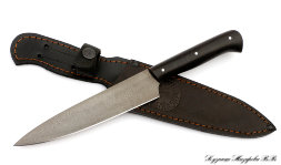 Нож Шеф-Повар малый х12мф черный граб