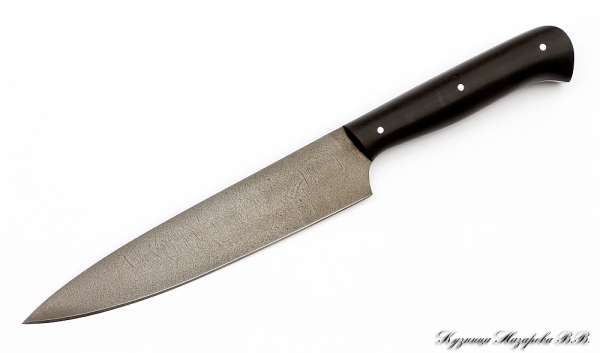 Chef Knife small H12MF black hornbeam