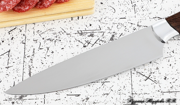 Knife Chef No. 9 steel 95h18 handle duralumin wenge