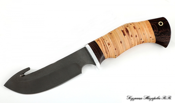 Skinning knife H12MF birch bark