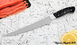 Knife Chef No. 7 steel 95h18 handle acrylic black