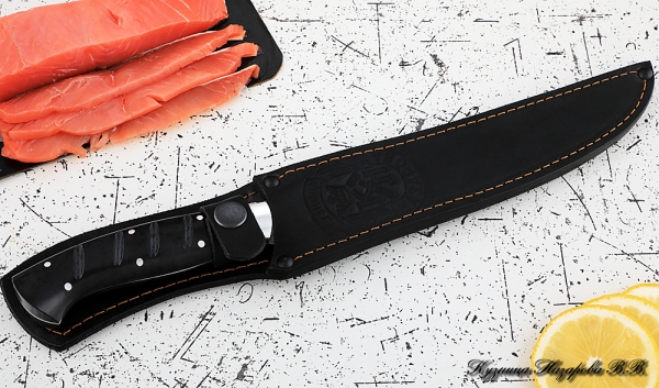 Knife Chef No. 7 steel 95h18 handle acrylic black