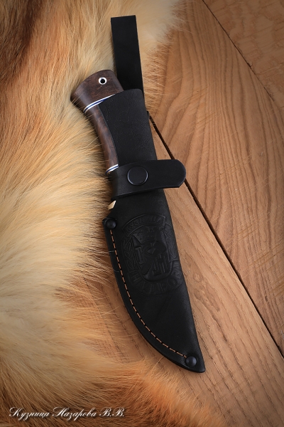 Knife Cheetah K340 Karelian birch brown artificial stone