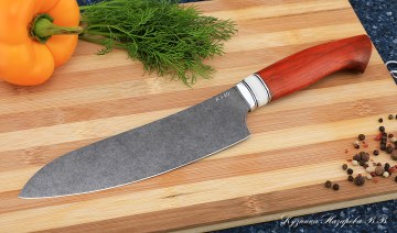 Кухонный нож Шеф № 11 сталь К340 рукоять падук акрил