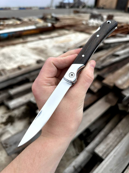 Складной нож "Мексиканец" сталь х12мф с никелем, накладки венге (распродажа)