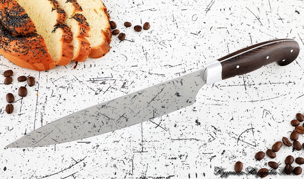 Knife Chef No. 13 steel 95h18 handle duralumin wenge