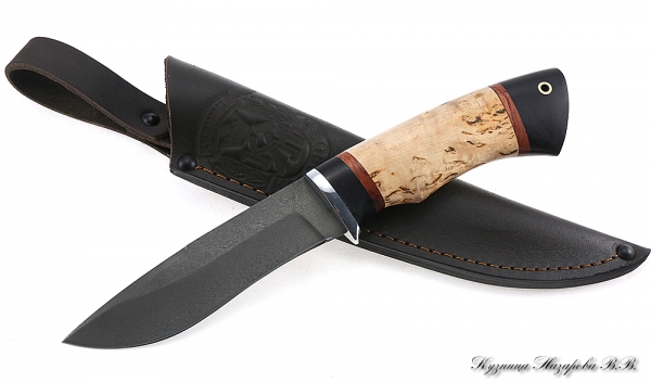 Knife Gyrfalcon H12MF black hornbeam Karelian birch
