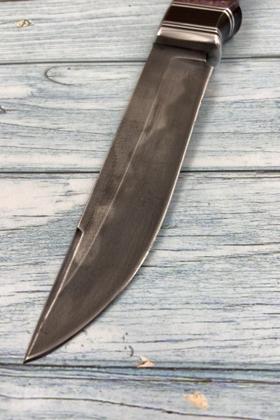 Нож Вепрь У8 — наборная рукоять: карельская береза фиолетовая, черный граб