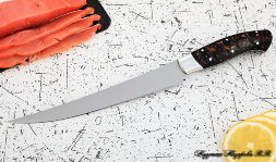 Knife Chef No. 7 steel 95h18 handle acrylic brown