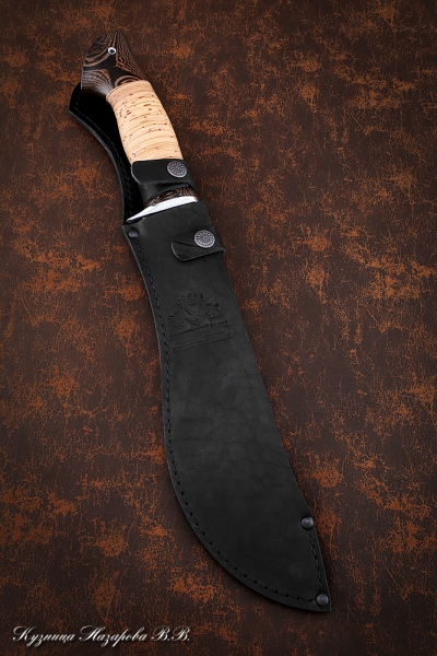 Knife Machete No. 11 steel 95h18 handle birch bark