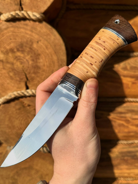 Нож "Гепард" сталь 95х18,  рукоять береста  (распродажа)  