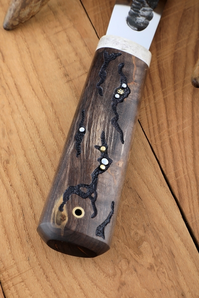 Knife Yakut 1 steel Elmax handle Karelian birch (brown) (Coutellia)