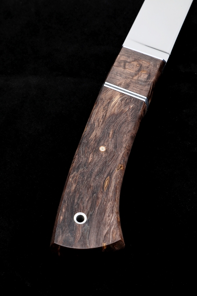 Knife Karachaevsky bichak (bychak) Elmax Karelian birch brown
