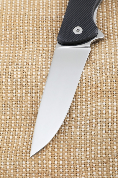 Folding knife Back steel Х12МФ lining G10 black + AUS8 (bearings, clip)
