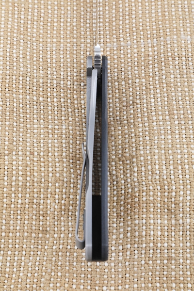 Folding knife Back steel Х12МФ lining G10 black + AUS8 (bearings, clip)