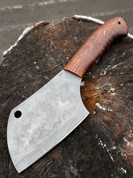 Нож Тяпка сталь 95х18, рукоять кавказский орех коричневый (распродажа)