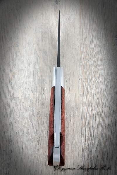 Folding Knife Ramp steel H12MF Bubinga Lining