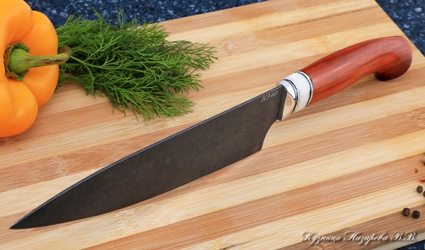 Knife Chef No. 12 steel K340 handle paduk acrylic
