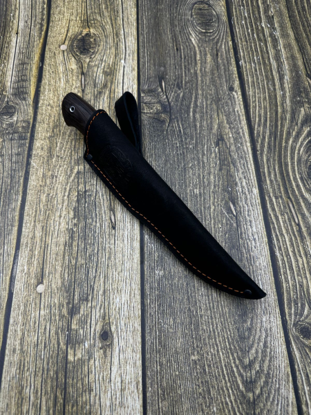 Wanderer knife 95x18 handle acrylic blue and African wenge wood (SALE)