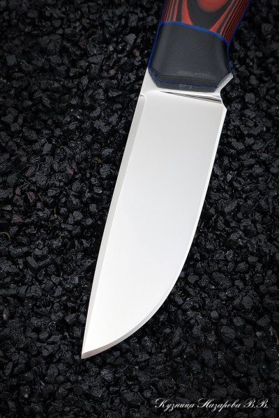 Knife No.31 Elmax CM mikarta red + black