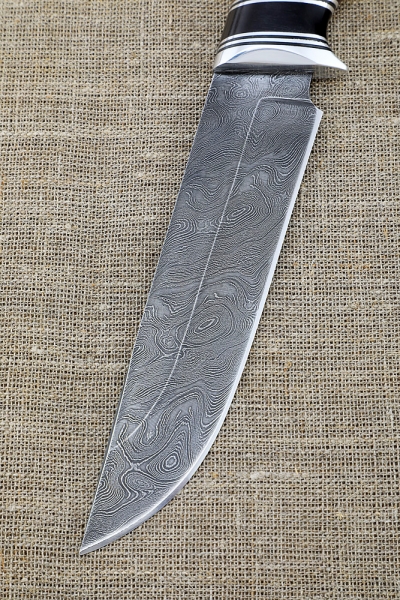 Нож Овод 2 дамаск рукоять черный граб палисандр