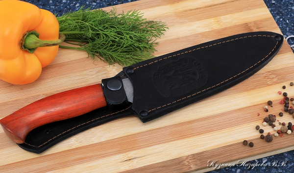 Knife Chef No. 9 steel K340 handle paduk acrylic