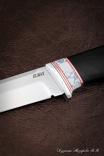 Нож Вепрь ELMAX черный граб акрил