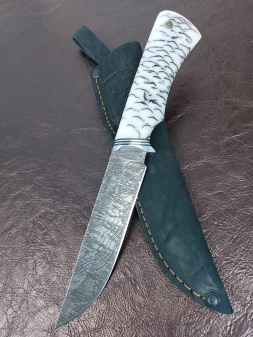 Нож Овод 2 Х12МФ с травлением, рукоять акрил шишка (распродажа)